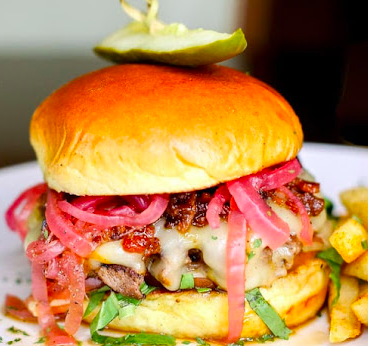 The Asbury signature dishes Fried Chicken
Southern Burger
Sticky Biscuits